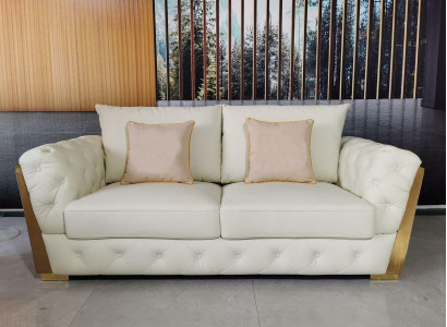 Design Zweisitzer Lounge Möbel 2 Sitzer Sofa Couch Polster Club Sofas Couchen